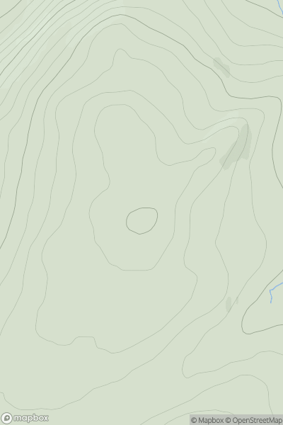 Thumbnail image for Creag an Fhithich [Loch Ericht to Glen Tromie & Glen Garry] showing contour plot for surrounding peak